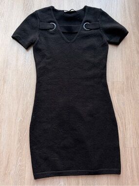 Zara knit little black dress